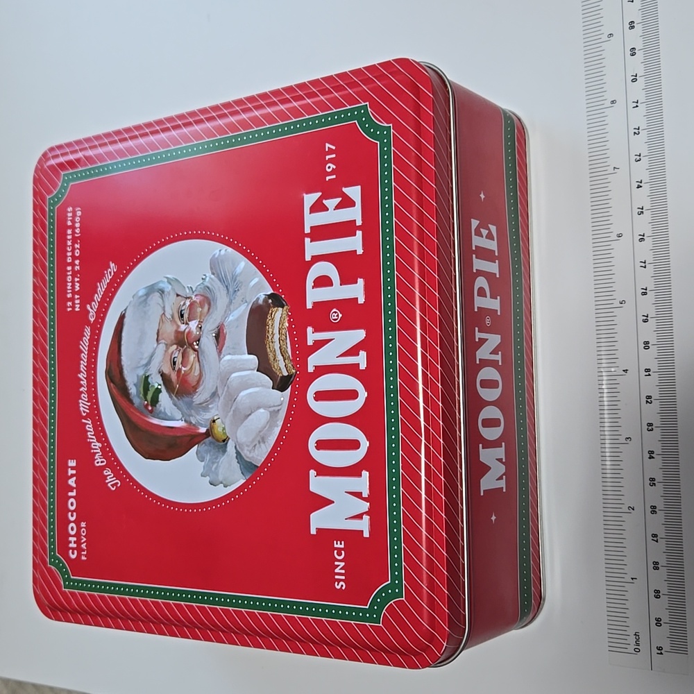 Moon Pie Red Collector Tin Box